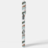 Japanese Sakura Umbrella Pattern Monogrammed Case-Mate iPhone Hülle (Rückseite / Rechts)