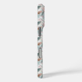 Japanese Sakura Umbrella Pattern Monogrammed Case-Mate iPhone Hülle (Rückseite / Rechts)