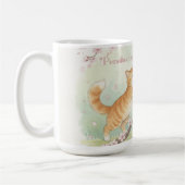Japanese Sakura & Zen Cats Watercolor Kaffeetasse (Links)