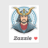 Japanese samurai aufkleber (Blatt)