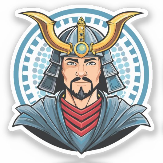 Japanese samurai aufkleber (Vorderseite)