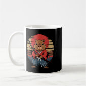 Japanese Samurai Capybara  Kaffeetasse (Links)