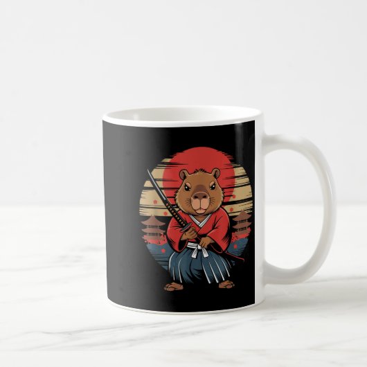 Japanese Samurai Capybara  Kaffeetasse (Rechts)