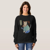 Japanese Samurai Cat Japan Aesthetic Japan Art Sweatshirt (Vorne ganz)