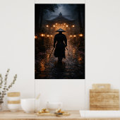 Japanese Samurai - Dark Theme Poster (Küche)