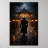 Japanese Samurai - Dark Theme Poster (Vorne)