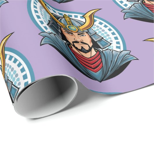 Japanese samurai geschenkpapier (Rolleneckpunkt)