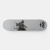 Japanese Samurai Ink Wash Paint Skateboard (Horizontal)