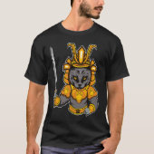 Japanese Samurai Katana Ninja Cat Sword Feline Oyo T-Shirt (Vorderseite)