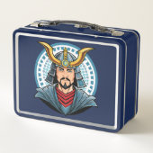 Japanese samurai metall brotdose (Rückseite)