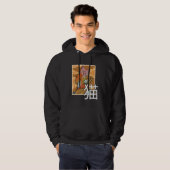 Japanese Samurai Ninja Cat Warrior Retro Samurai Hoodie (Vorne ganz)