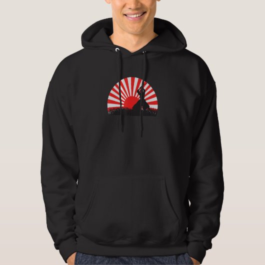 Japanese samurai   ninja swordsman hoodie (Vorderseite)