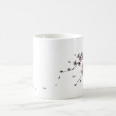 Japanese Samurai&Sakura Ink Art Mug Kaffeetasse (Mittel)