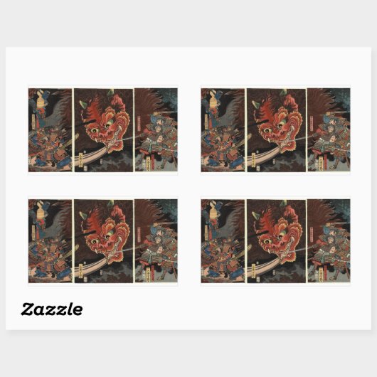 JAPANESE SAMURAI STICKER (Blatt)