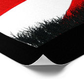 JAPANESE Samurai Warrior Flag Art Poster (Ecke)