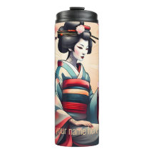 JAPANESE SCHAUTY GEISHA FRAU CHERRY BLOSSOMS
