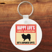 Japanese Spitz Schlüsselanhänger (Vorderseite)