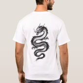 Japanese Style Dragon Illustration Tee (Rückseite)