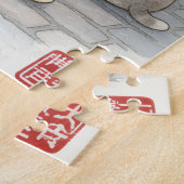 Japanese Summer Festival: Cute Kittens at Night Ma Puzzle (Seite)