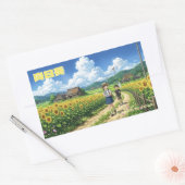 Japanese Summer Sunflower Sticker (Umschlag)