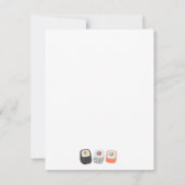 Japanese Sushi Personalized Mitteilungskarte (Rückseite)