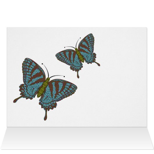 Japanese Swallowtail Card (Innenansicht Horizontal (Oben))