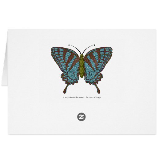 Japanese Swallowtail Card (Rückseite Horizontal)