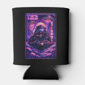 Japanese Synthwave Sci Fi UFO Scuba Cool Gamer Dosenkühler (Rückseite)