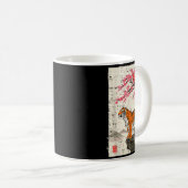 Japanese Tiger Cherry Blossoms Sakura Art Women Me Kaffeetasse (VorderseiteRechts)