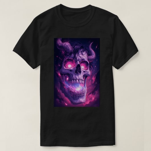 Japanese Titan Gothic Hell Skull Anime Attack Art T-Shirt (Design vorne)