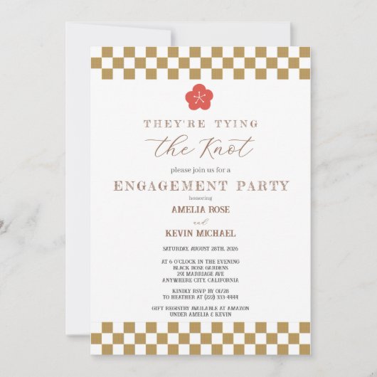 Japanese Touch Bridal Einladung (Vorderseite)