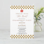 Japanese Touch Bridal Einladung (Stehend Vorderseite)