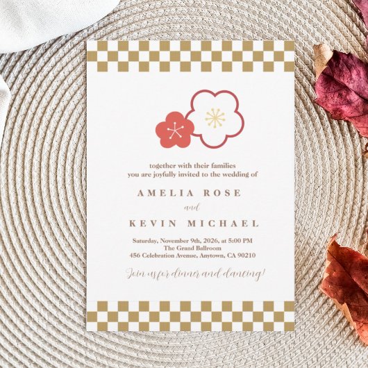 Japanese Touch Bridal Einladung