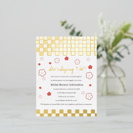 Japanese Touch Bridal Folien Feiertagspostkarte