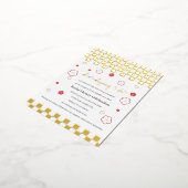 Japanese Touch Bridal Folien Feiertagspostkarte (Gedreht)