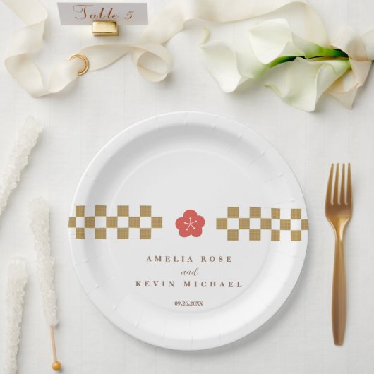 Japanese Touch Bridal Pappteller (Hochzeit)