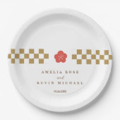 Japanese Touch Bridal Pappteller (Vorderseite)