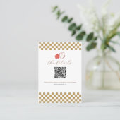 Japanese Touch Bridal Platzkarte (Stehend Vorderseite)