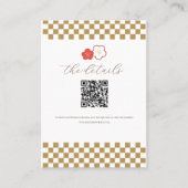 Japanese Touch Bridal Platzkarte (Vorderseite)