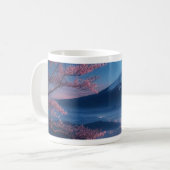 Japanese Traditional Fujiyama Sakura Kaffeetasse (Vorderseite Links)