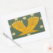 Japanese traditional pattern - CHOJI Rechteckiger Aufkleber (Umschlag)