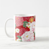 Japanese traditional pattern"Peony and daisies" Kaffeetasse (Links)