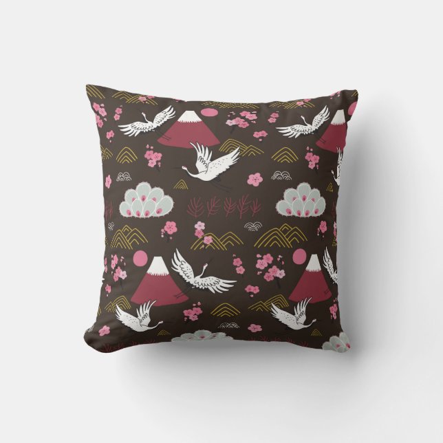 Japanese traditional seamless doodle pattern with  kissen (Vorderseite)