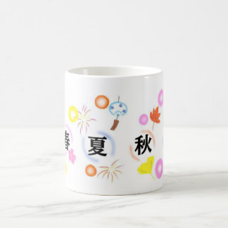 Japanese Traditional Spring Summer Fall Winter Kaffeetasse