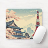 Japanese Traditional Vintage Mousepad (Mit Mouse)