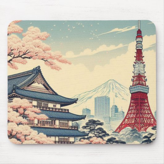 Japanese Traditional Vintage Mousepad (Vorne)