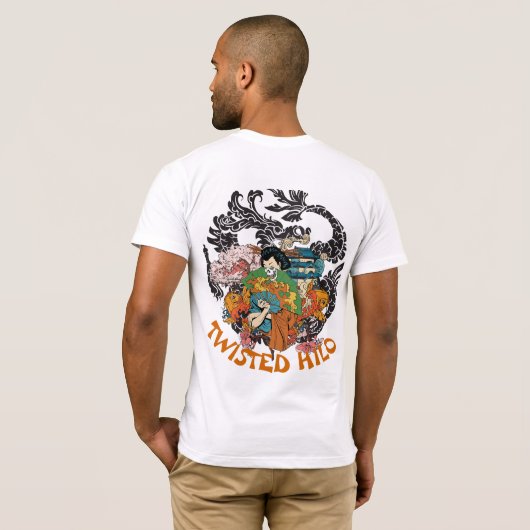 JAPANESE TWISTED HILO TSHIRT (Schwarz voll)