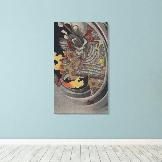 Japanese Ukiyo-e Yokai Ghost by Yoshitoshi Leinwanddruck (Insitu (Holzboden))