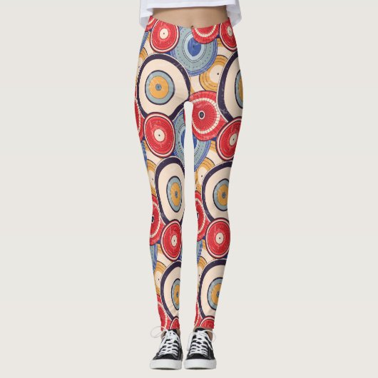 Japanese Umbrellas Leggings (Vorderseite)