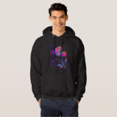 Japanese Vaporwave Aesthetic Red Rose Plant Flower Hoodie (Vorne ganz)